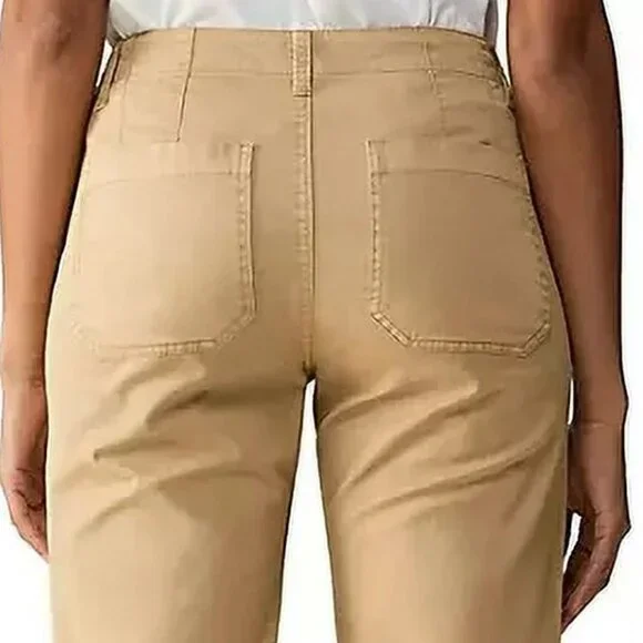 Women's Juliet Black Twill Crop Pants - Picture 5 of 8